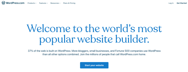 WordPress website builder